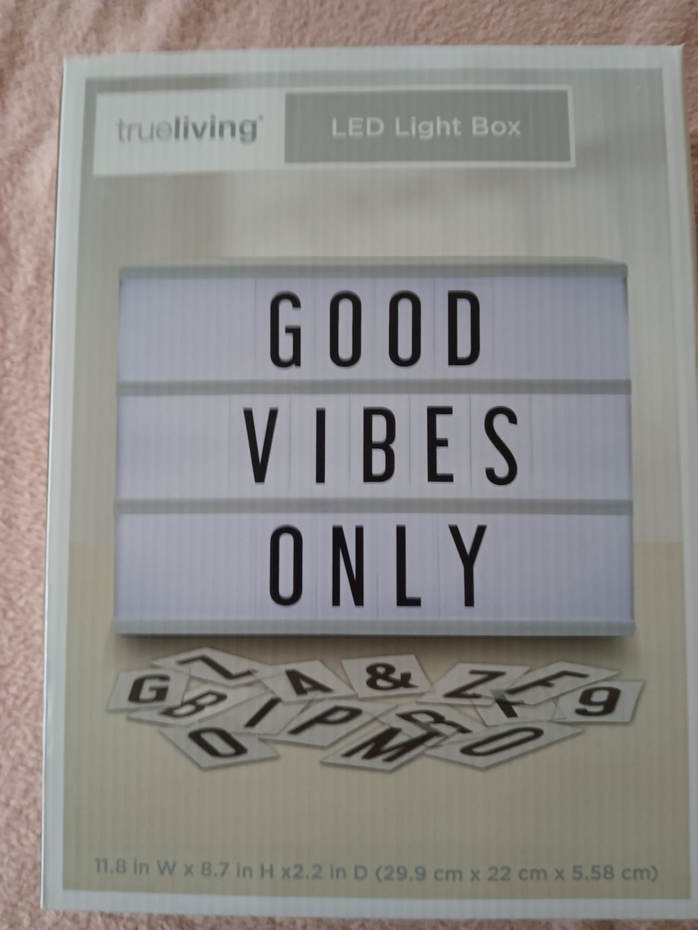 trueliving LED Light Box - White
